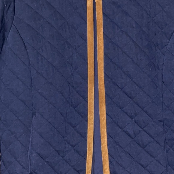 VINEYARD VINES QUILTED BLAZER STYLE LEATHER TRIM JACKET - Picture 4 of 7